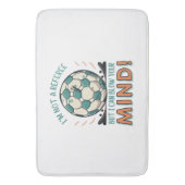 Funny Football Design Badematte (Vorderseite Vertikal)