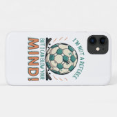Funny Football Design Case-Mate iPhone Hülle (Rückseite (Horizontal))