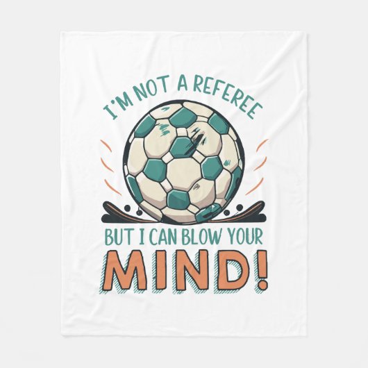 Funny Football Design Fleecedecke (Vorderseite)