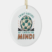Funny Football Design Keramik Ornament (Rechts)