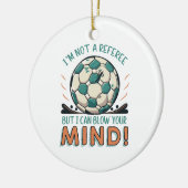 Funny Football Design Keramik Ornament (Links)