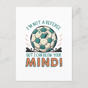 Funny Football Design Postkarte