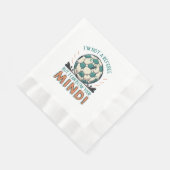 Funny Football Design Serviette (Ecke)