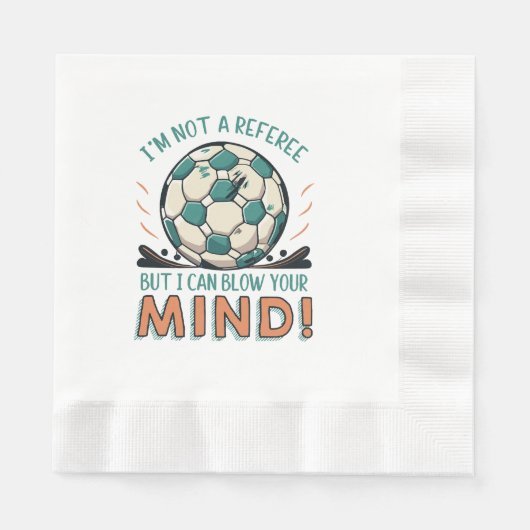 Funny Football Design Serviette (Vorderseite)
