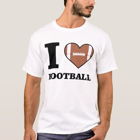 Funny Football Design T-Shirt (Vorderseite)