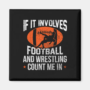 Funny Football Designs for Kids Women - Men T-Shir Magnet