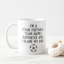 Funny Football Fan Kaffee Tasse