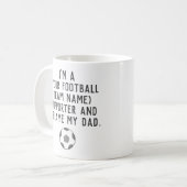 Funny Football Fan Kaffee Tasse (Vorderseite Links)