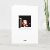 Funny Football Feiertagskarte (Rückseite)