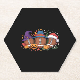 Funny Football Halloween Erntedank Xmas Spooky Untersetzer