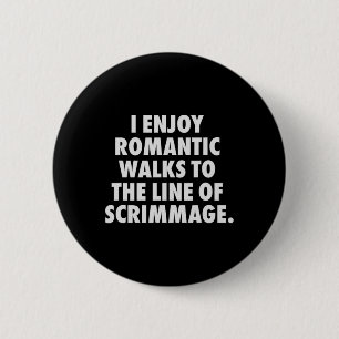 Funny Football Lineman for Men Offensive Button