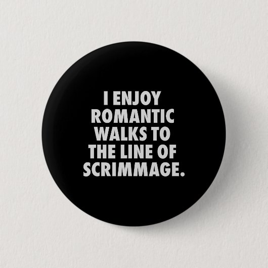 Funny Football Lineman for Men Offensive Button (Vorderseite)