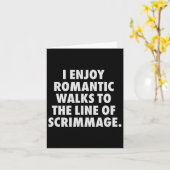 Funny Football Lineman for Men Offensive Karte (Gelbe Blume)