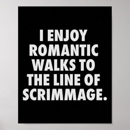 Funny Football Lineman for Men Offensive Poster (Vorne)