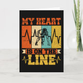 Funny Football Lineman Karte (Vorderseite)