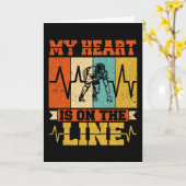 Funny Football Lineman Karte (Gelbe Blume)