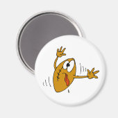 Funny Football Magnet (Vorderseite/Rückseite)