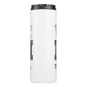 Funny Football Mama Thermosbecher (Rückseite)