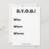 Funny Football Night Party Einladungen (Rückseite)