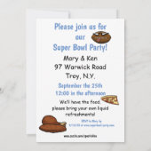 Funny Football Party Einladungen (Rückseite)