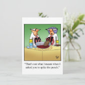 Funny Football Party Einladungen (Stehend Vorderseite)