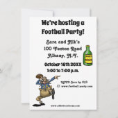 Funny Football Party Einladungen (Rückseite)