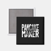 Funny Football Player Meme Lineman Pancake Maker Magnet (Vorderseite/Rückseite)