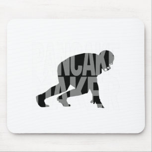 Funny Football Player Meme Lineman Pancake Maker Mousepad