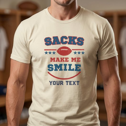 Funny Football Sack Specialist Custom T-Shirt