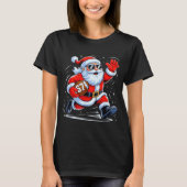 Funny Football Santa 67 Christmas Xmas Holiday Boy T-Shirt (Vorderseite)
