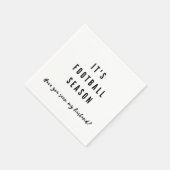 Funny Football Season Husband Super Bowl Serviette (Ecke)