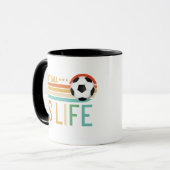 Funny Football Soccer Quotes Cups Tasse (Vorderseite Links)