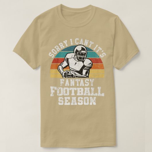 Funny Football Sorry, dass ich es nicht kann Fanta T-Shirt (Design vorne)