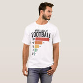 Funny Football Sport Warum ich beim Rugby Spiel ve T-Shirt (Vorne ganz)
