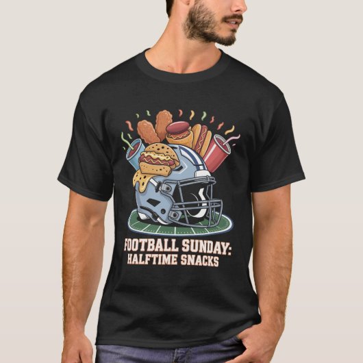 Funny Football Sunday Halftime Snacks Shirt Game D (Vorderseite)