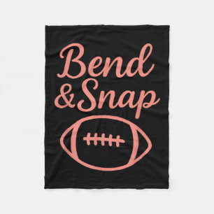 Funny Football Touchdown Season Bend und Snap Foot Fleecedecke