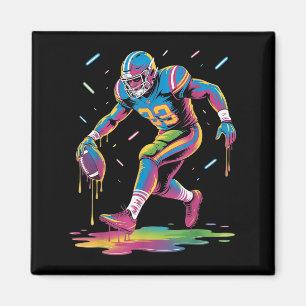 Funny Football Tropfen Boy Kid Jugend Gefärbte Kra Magnet