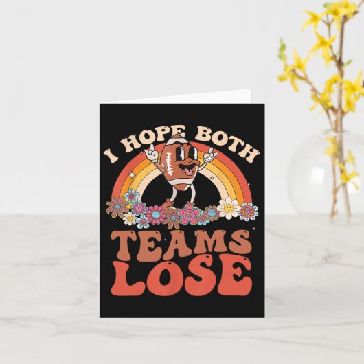 Funny Football Zitat Ich hoffe, beide Teams verlie Karte (Gelbe Blume)