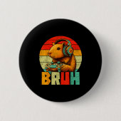 Funny For Capybara Lovers Mens Boys Kids Graphics  Button (Vorderseite)