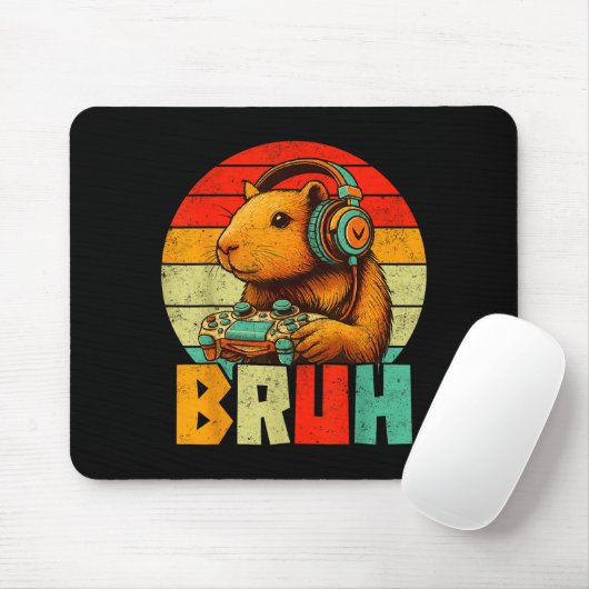 Funny For Capybara Lovers Mens Boys Kids Graphics Mousepad (Mit Mouse)