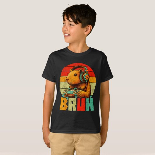 Funny For Capybara Lovers Mens Boys Kids Graphics  T-Shirt (Vorne ganz)