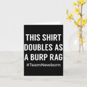 Funny For New Mom And Dad Of Newborn Karte (Gelbe Blume)