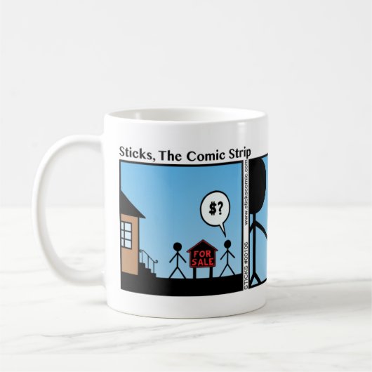 Funny For Sale Sign Stickman Tasse - 106 (Links)