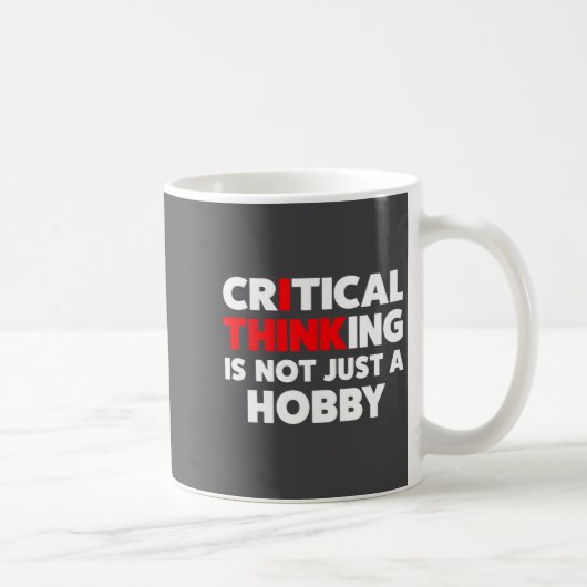 Funny For Skeptics - Critical Thinking Quotes Scie Kaffeetasse (Rechts)