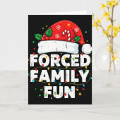 Funny Forced Family Christmas Shirt Funny Xmas Men Karte (Gelbe Blume)