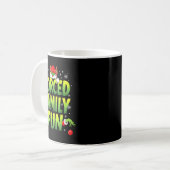 Funny Forced Family Fun Christmas Holiday Men Kids Kaffeetasse (Vorderseite Links)