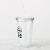 Funny Forensics Expert Acryltrinkbecher (Links)