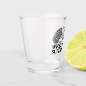 Funny Forensics Expert Fingerprint Schnapsglas (Links)