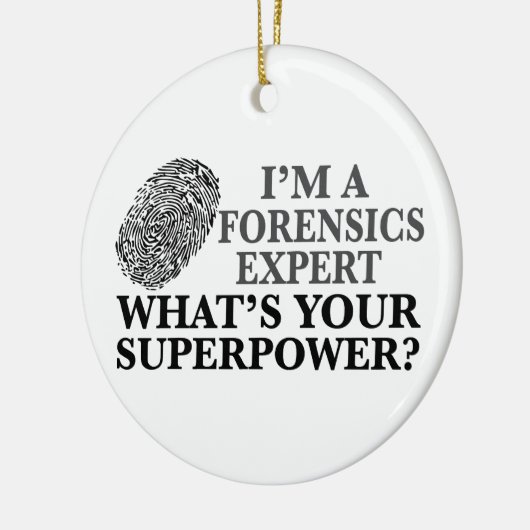Funny Forensics Expert Keramik Ornament (Links)