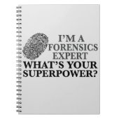 Funny Forensics Expert Notizblock (Vorderseite)